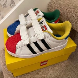 ADIDAS SUPERSTAR X LEGO Shoes Toddler Size 8.5K